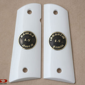 Beretta 81F, 81 FS, 84 F, 84 FS, 84 Cheetah White Acrylic Custom Grip Gun Grips USA-422