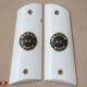 Colt 1911 FIT Model Compatible White Acrylic Customizable Grips Gun Grips USA-62