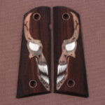 Colt 1911 FIT Model Compatible Walnut Customizable Grips Diamond Gun Grips USA-10