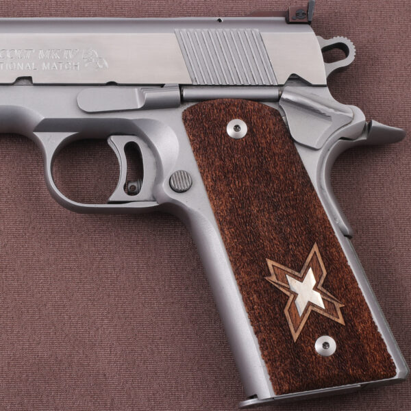 Colt 1911 FIT Model Compatible Walnut Customizable Grips Striped(Full) Gun Grips USA-17