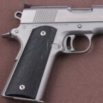 Colt 1911 FIT Model Compatible Black Acrylic Grips Stone 1 Gun Grips USA-27