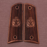 Colt 1911 FIT Model Compatible Walnut Grips Diamond Gun Grips USA-30