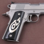 Colt 1911 FIT Model Compatible Black Acrylic Grips Gun Grips USA-32