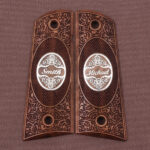 Colt 1911 FIT Model Compatible Walnut Customizable Grips Framed Gun Grips USA-71