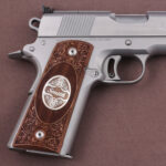 Colt 1911 FIT Model Compatible Walnut Customizable Grips Framed Gun Grips USA-71