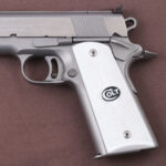 Colt 1911 FIT Model Compatible White Acrylic Grips Double-Checkering Gun Grips USA-72