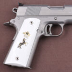 Colt 1911 FIT Model Compatible White Acrylic Customizable Grips Gun Grips USA-74