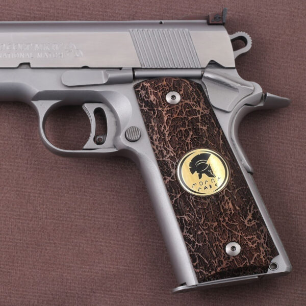 Colt 1911 – Ambicut Compatible Walnut Customizable Grips Stone 1 Gun Grips USA-78