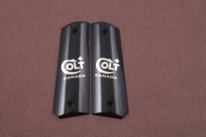 Colt 1911 – Ambicut Compatible Black Acrylic Grips Gun Grips USA-80