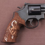 Smith Wesson K/L/X – Frame Round Butt Compatible Walnut Custom Grip Gun Grips USA-90