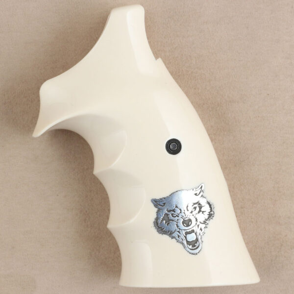 Smith Wesson K/L/X – Frame Round Butt Compatible Ivory Acrylic Grip Gun Grips USA-93