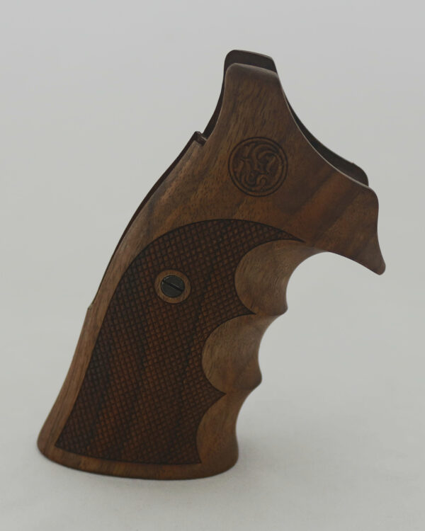 Smith Wesson K/L/X – Frame Round Butt Compatible Walnut Grips Diamond Gun Grips USA-103