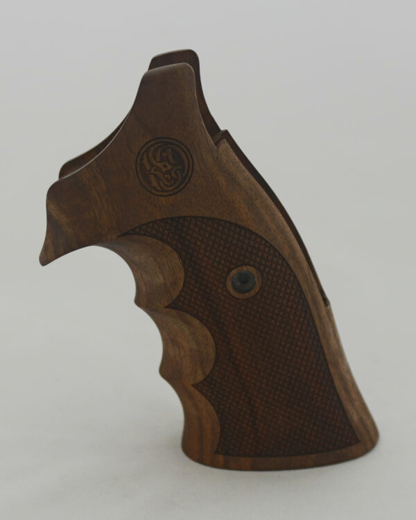 Smith Wesson K/L/X – Frame Round Butt Compatible Walnut Grips Diamond Gun Grips USA-103