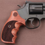 Smith Wesson K/L/X – Frame Round Butt Compatible Rosewood Grip Diamond Gun Grips USA-106