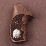 Smith Wesson K/L/X – Frame Round Butt Compatible Walnut Grips Diamond Gun Grips USA-128