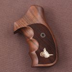 Smith Wesson K/L/X – Frame Round Butt Compatible Walnut Grips Diamond Gun Grips USA-128