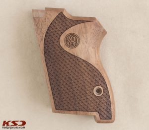 Smith Wesson CS45 Compatible Walnut Grips Dragon Skin Gun Grips USA-145