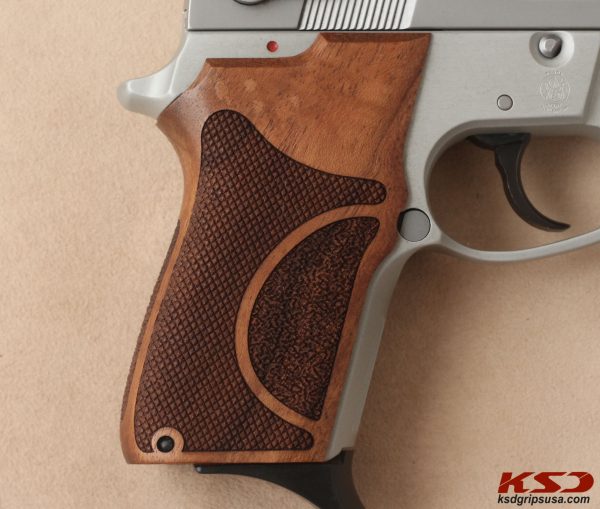 Smith Wesson 6906 Compatible Walnut Grips Double-Checkering Gun Grips USA-153