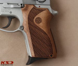 Smith Wesson 6906 Compatible Walnut Grips Dragon Skin Gun Grips USA-155