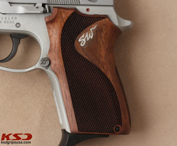 Smith Wesson 6906 Compatible Walnut Grips Diamond Gun Grips USA-157