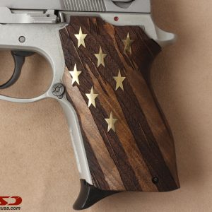 LLama Max I – IX – IXA Compatible Walnut Grips Striped(Full) Gun Grips USA-1076