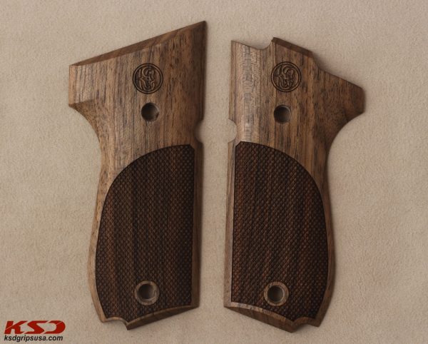 Smith Wesson MOD 952 Compatible Walnut Grips Diamond Gun Grips USA-177