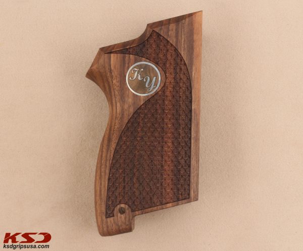 Smith Wesson CS9 Compatible Walnut Customizable Grips Dragon Skin Gun Grips USA-185