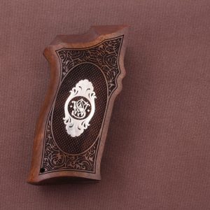 Browning MK3 Compatible Walnut Customizable Grips Diamond Gun Grips USA-1342