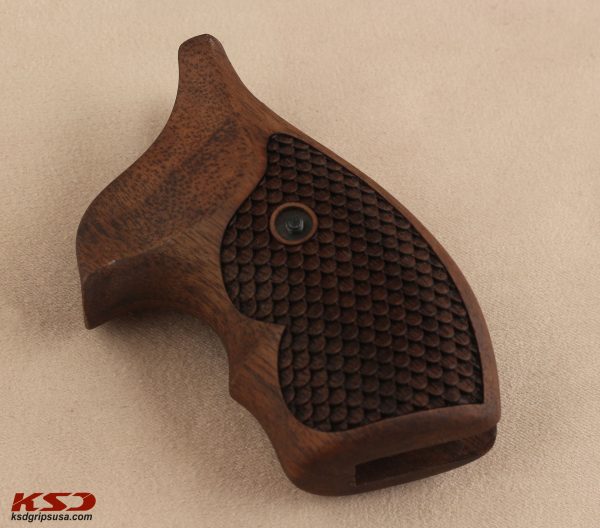 Smith Wesson J Frame Round Butt Models Compatible Walnut Grip Gun Grips USA-206