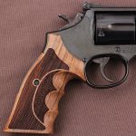 Smith Wesson N Frame Round Butt Compatible Walnut Grip Gun Grips USA-212