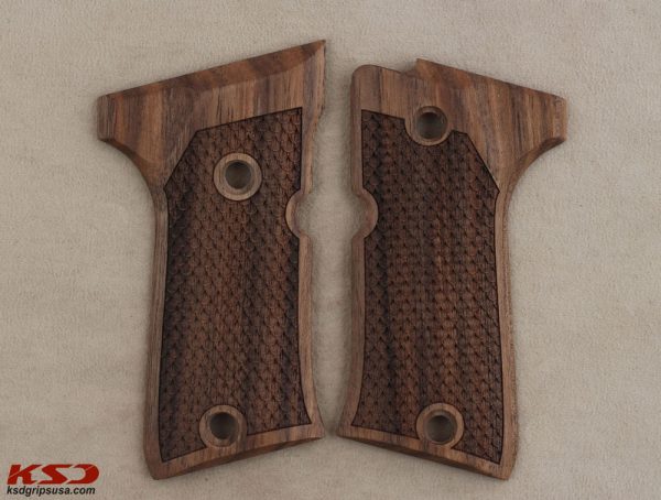 Beretta 92 Compact Compatible Walnut Grips Dragon Skin Gun Grips USA-255