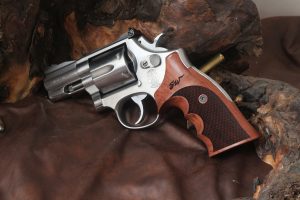 Smith Wesson N Frame Round Butt Compatible Rosewood Grips Diamond Gun Grips USA-217