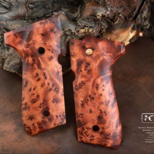 Star SUPER B Compatible Walnut Grips Diamond Gun Grips USA-1032