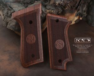 Beretta 92S Rare Compatible Walnut Grips Diamond (Frame) Gun Grips USA-269