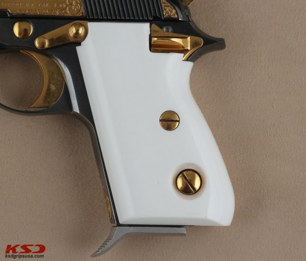 Beretta Mod 70 – 70 S – 71 PUMA Compatible White Acrylic Grips Gun Grips USA-276