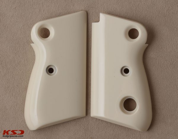 Beretta Mod 71 – 72 – 75 Jaguar Compatible Ivory Acrylic Grips Gun Grips USA-282