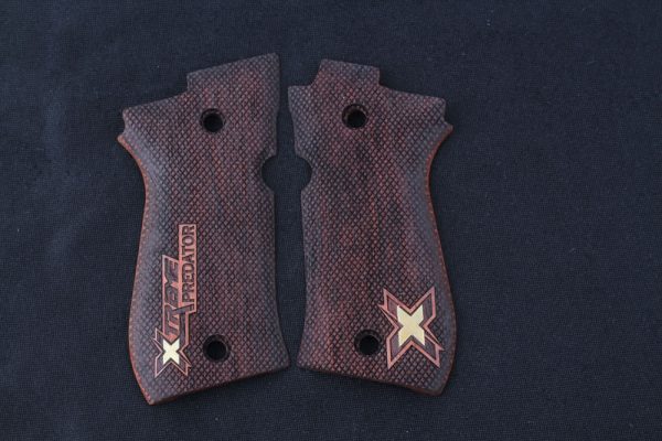 Beretta 81F, 81 FS, 84 F, 84 FS, 84 Cheetah Compatible Rosewood Grip Gun Grips USA-287