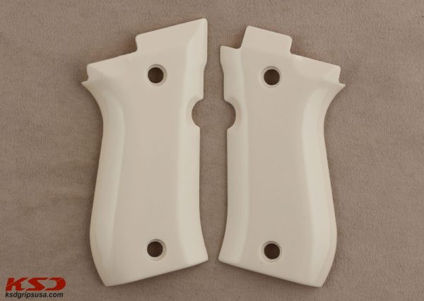 Beretta 81F, 81 FS, 84 F, 84 FS, 84 Cheetah Ivory Acrylic Grip Gun Grips USA-288