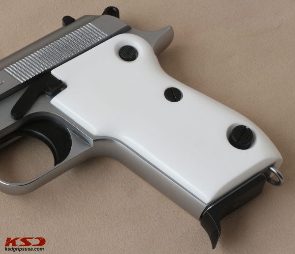 Beretta Mod 951 Compatible White Acrylic Grips Gun Grips USA-301