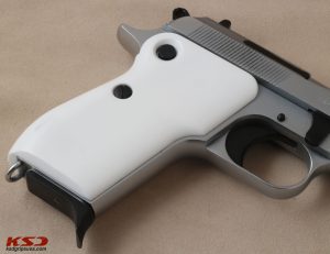 Beretta Mod 951 Compatible White Acrylic Grips Gun Grips USA-301