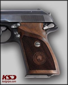 Beretta MOD 90 Compatible Walnut Grips Diamond Gun Grips USA-318