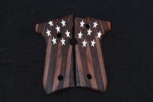 Beretta 92FS, 92A1, 92G, 92D, 96, M9 Compatible Walnut Custom Grip Gun Grips USA-331