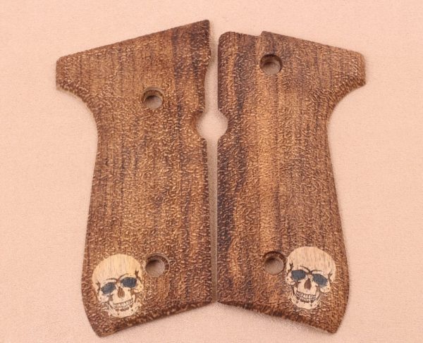 Beretta 92FS, 92A1, 92G, 92D, 96, M9 Compatible Walnut Grip Gun Grips USA-336