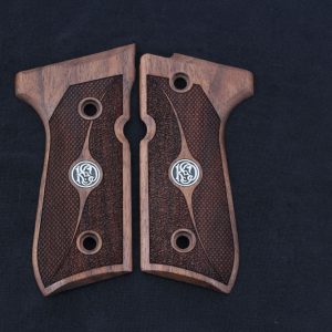 Browning MK3 Compatible Walnut Grips Diamond Gun Grips USA-555