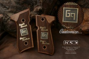 Beretta 92FS, 92A1, 92G, 92D, 96, M9 Compatible Walnut Grips Diamond Gun Grips USA-350