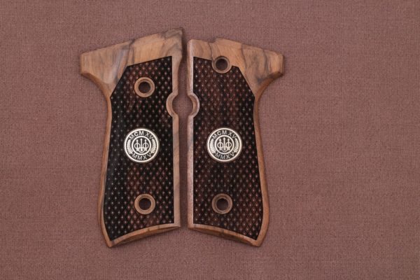 Beretta 92FS, 92A1, 92G, 92D, 96, M9 Compatible Walnut Grips Diamond 2 Gun Grips USA-353