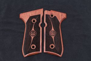 Beretta 92FS, 92A1, 92G, 92D, 96, M9 Compatible Rosewood Grip Gun Grips USA-356