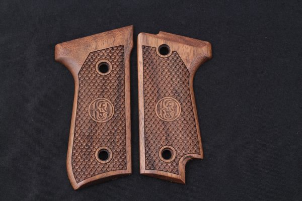 Beretta 92S Compatible Walnut Grips Dragon Skin Gun Grips USA-387