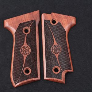 Unique BCF 66 (Açık Fransız Onlusu) Compatible Walnut Grips Diamond Gun Grips USA-549