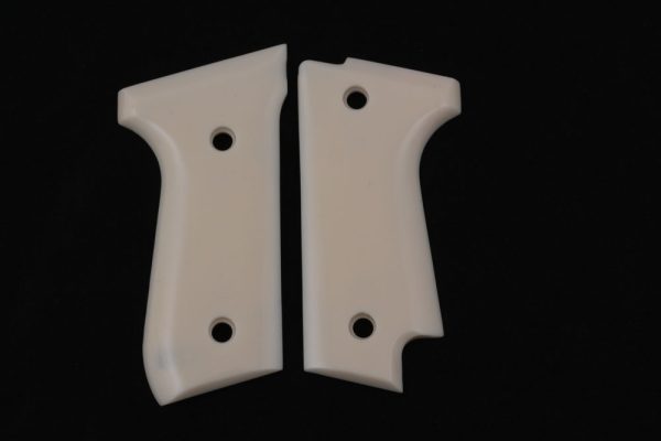 Beretta 92S Compatible Ivory Acrylic Grips Gun Grips USA-390